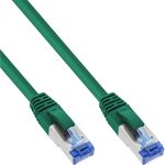 InLine Patchkabel, S/FTP (PiMf), Cat.6A, halogenfrei, grün, 0,5m