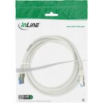InLine Patchkabel, S/FTP (PiMf), Cat.6A, halogenfrei, weiß, 0,5m