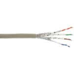 InLine Patchkab., S/FTP (PiMf), Cat.6A, 500MHz, halogenfrei, Kupfer, grau, 100m