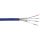 InLine Patchkab., S/FTP (PiMf), Cat.6A, 500MHz, halogenfrei, Kupfer, blau, 100m