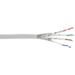 InLine Patchkab., S/FTP (PiMf), Cat.6A, 500MHz, halogenfrei, Kupfer, weiß, 100m