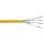 InLine Patchkab., S/FTP (PiMf), Cat.6A, 500MHz, halogenfrei, Kupfer, gelb, 100m