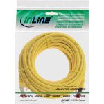 InLine Patchkabel, S/FTP (PiMf), Cat.6, halogenfrei, Kupfer, gelb, 10m