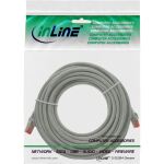 InLine Patchkabel, S/FTP (PiMf), Cat.6, halogenfrei, Kupfer, grau, 15m