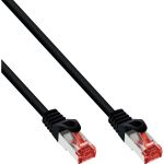 InLine Patchkabel, S/FTP (PiMf), Cat.6, halogenfrei, Kupfer, schwarz, 0,3m