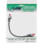 InLine Patchkabel, S/FTP (PiMf), Cat.6, halogenfrei, Kupfer, schwarz, 0,3m