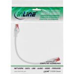InLine Patchkabel, S/FTP (PiMf), Cat.6, halogenfrei, Kupfer, weiß, 0,3m