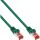 InLine Patchkabel, S/FTP (PiMf), Cat.6, halogenfrei, Kupfer, grün, 0,5m