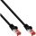 InLine Patchkabel, S/FTP (PiMf), Cat.6, halogenfrei, Kupfer, schwarz, 0,5m