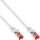 InLine Patchkabel, S/FTP (PiMf), Cat.6, halogenfrei, Kupfer, weiß, 0,5m