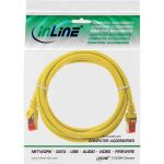 InLine Patchkabel, S/FTP (PiMf), Cat.6, halogenfrei, Kupfer, gelb, 0,5m