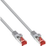 InLine Patchkabel, S/FTP (PiMf), Cat.6, halogenfrei, Kupfer, grau, 50m