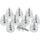 InLine Rändelschrauben für Gehäuse, Alu, silber, 10er Pack