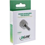InLine Rändelschrauben, silber, für Gehäuse, 6er Pack