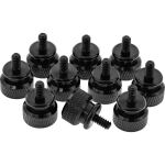 InLine Rändelschrauben für Gehäuse, Alu, schwarz, 10er Pack