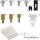 InLine Schraubenset, mit Jumper, Klebeklipp etc.
