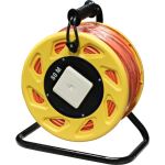 InLine Netzwerk-Kabeltrommel, Cat.6A RJ45, 80m, orange