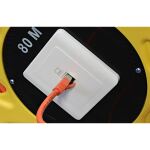 InLine Netzwerk-Kabeltrommel, Cat.6A RJ45, 80m, orange