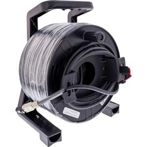 InLine Netzwerk-Kabeltrommel Outdoor, Cat.6A PUR RJ45, 50m, schwarz