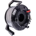 InLine Netzwerk-Kabeltrommel Outdoor, Cat.6A PUR RJ45, 90m, schwarz