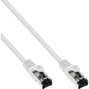 InLine Patchkabel, S/FTP (PiMf), Cat.8.1, 2000MHz, halogenfrei, weiß, 10m