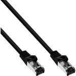 InLine Patchkabel, S/FTP (PiMf), Cat.8.1, 2000MHz, halogenfrei, schwarz, 1m