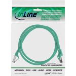 InLine Patchkabel, S/FTP (PiMf), Cat.8.1, 2000MHz, halogenfrei, grün, 2m