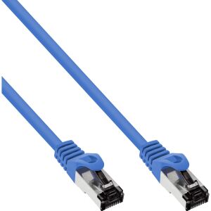 InLine Patchkabel, S/FTP (PiMf), Cat.8.1, 2000MHz, halogenfrei, blau, 3m