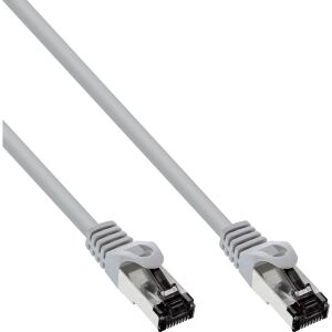 InLine Patchkabel, S/FTP (PiMf), Cat.8.1, 2000MHz, halogenfrei, grau, 15m