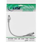 InLine Patchkabel, S/FTP (PiMf), Cat.8.1, 2000MHz, halogenfrei, grau, 0,25m