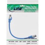 InLine Patchkabel, S/FTP (PiMf), Cat.8.1, 2000MHz, halogenfrei, blau, 0,25m