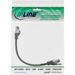 InLine Patchkabel, S/FTP (PiMf), Cat.8.1, 2000MHz, halogenfrei, schwarz, 0,25m