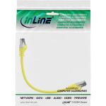 InLine Patchkabel, S/FTP (PiMf), Cat.8.1, 2000MHz, halogenfrei, gelb, 0,25m