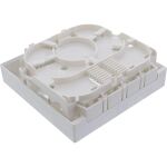 InLine FTTH Leerbox für bis zu 4x LC Duplex / 4x SC Simplex, Aufputz 80mm weiß