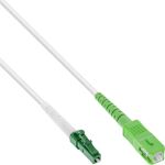 InLine LWL Simplex Kabel, FTTH, LC/APC 8° zu SC/APC 8°, 9/125µm, OS2, 30m