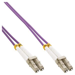 InLine LWL Duplex Kabel, LC/LC, 50/125µm, OM4, 25m