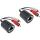 InLine Audio über RJ45 passiv, 2x Cinch Stecker / RJ45 Buchse, max. 50m