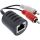 InLine Audio über RJ45 passiv, 2x Cinch Stecker / RJ45 Buchse, max. 50m