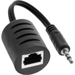 InLine Audio über RJ45 passiv, 2x Cinch 1x Klinke 3,5mm / RJ45 Buchse, max. 50m