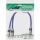 InLine Cinch-Y-Kabel PREMIUM, 1x Cinch Stecker zu 2x Buchse, blau, 0,25 m