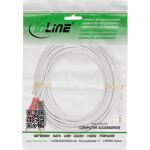 InLine Cinch/Klinke Kabel, 2x Cinch Stecker an 3,5mm Klinke Stecker, 10m