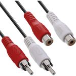InLine Cinch Verlängerung, 2x Cinch, Stecker / Buchse, 20m