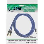 InLine Cinch/Klinke Kabel, PREMIUM, 2x Cinch Stecker an 3,5mm Klinke, 3m
