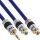InLine Cinch/Klinke Kabel, PREMIUM, 2x Cinch Buchse an 3,5mm Klinke St., 0,25m