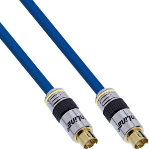 InLine S-VHS Kabel, PREMIUM, vergoldete Stecker, 4pol mini DIN ST / ST, 0,5m