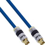 InLine S-VHS Kabel, PREMIUM, vergoldete Stecker, 4pol mini DIN ST / ST, 0,5m