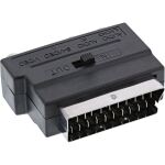 InLine Scart Adapter, Scart (in/out) an 3x Cinch Buchse und 1x S-VHS Buchse