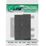 InLine Scart Adapter, Scart (in/out) an 3x Cinch Buchse und 1x S-VHS Buchse