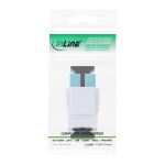 InLine LWL Keystone Snap-in Kupplung, Simplex SC/SC, multimode, Keramik-Hülse