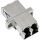 InLine LWL Metall-Kupplung, Duplex LC/LC, singlemode, Keramik-Hülse, zum Einbau